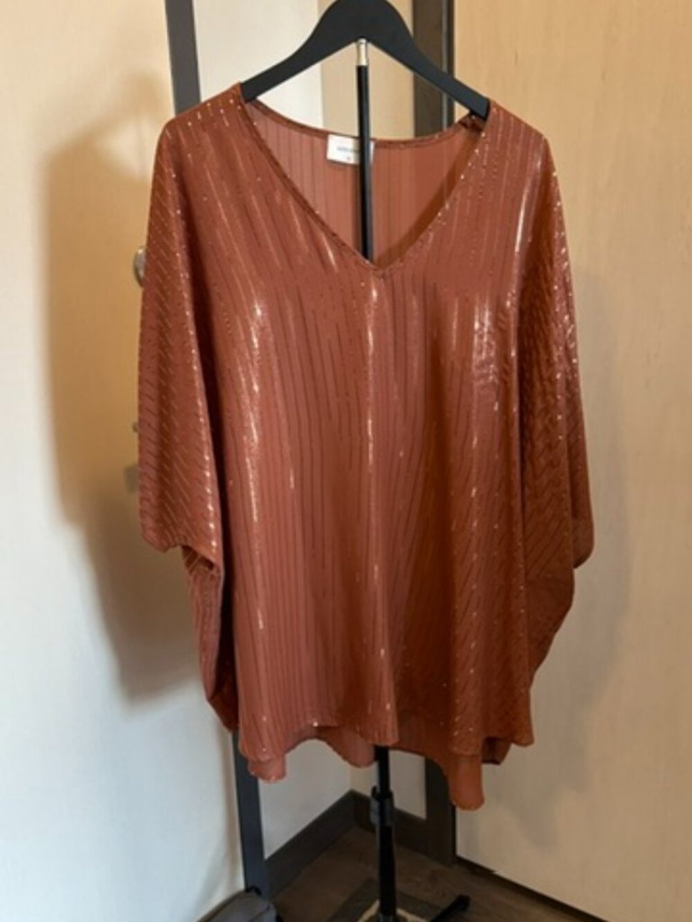 Beautiful Copper Sparkle Kimono Overshirt